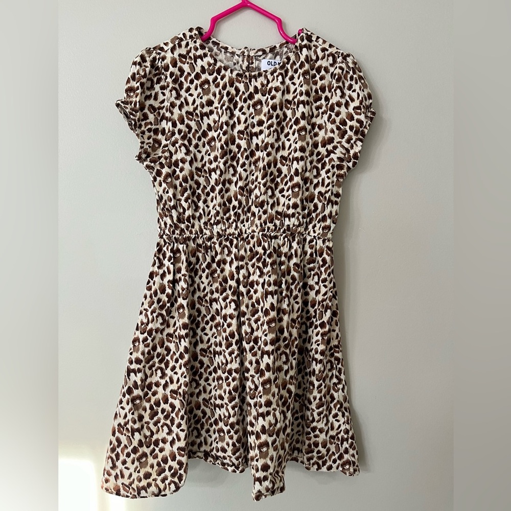 Old Navy Leopard Print Girls Dress, Size 5T